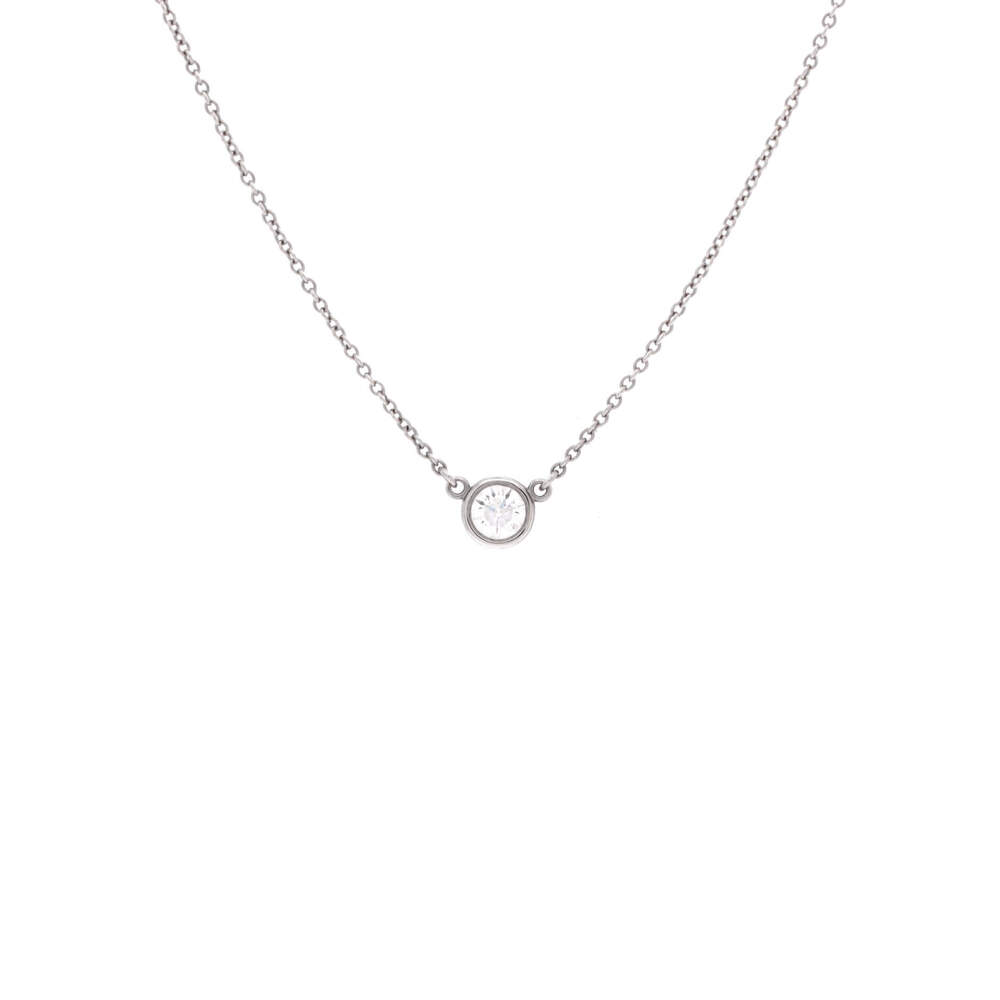Tiffany & Co. 0.20-0.29CT Elsa Peretti Diamonds By The Yard Pendant Necklace